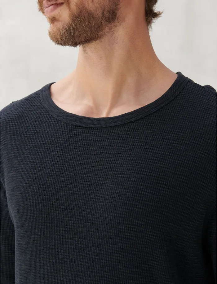Thermal Crew Jet Black Men Tees Lucky Brand