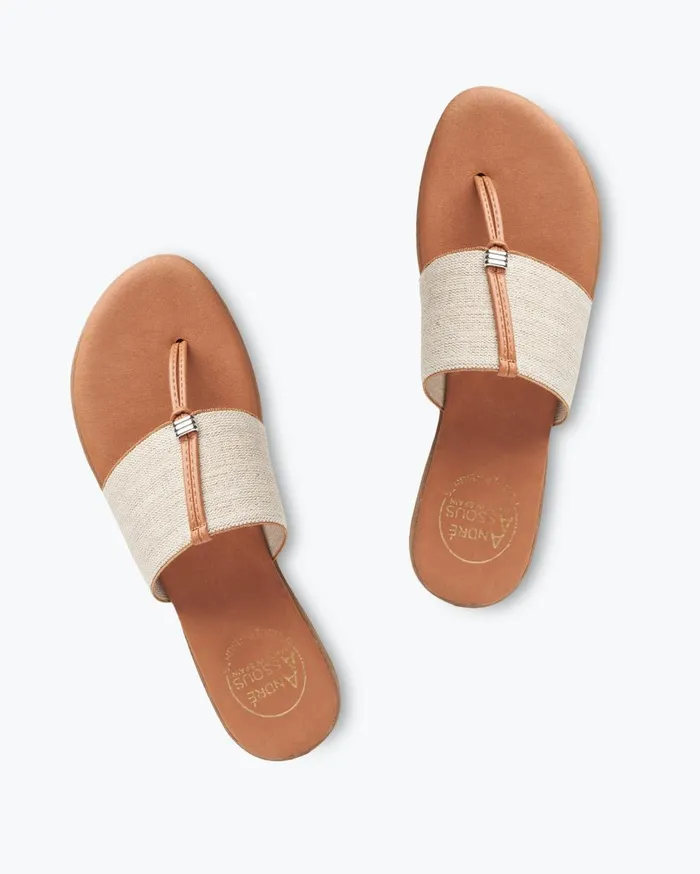 Tommy Bahama Andr Assous Nice Featherweights Metallic Sandals Metallic Women Shoes and Sandals