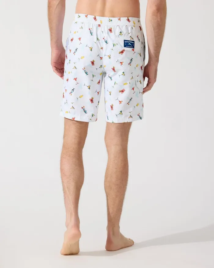 Tommy Bahama Big and Tall Naples Circuit IslandZone Hybrid Shorts Fog Grey Big and Tall Swim and Boardshorts