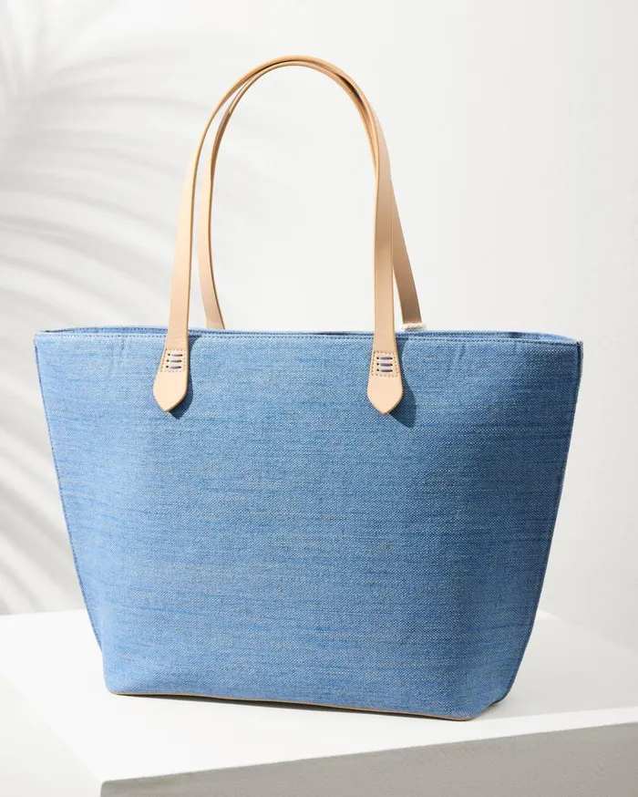 Tommy Bahama Embroidered Fiesta Crab Tote Blue Women Handbags and Clutches Tommy Bahama Embroidered Fiesta Crab Tote Blue Women Handbags and Clutches