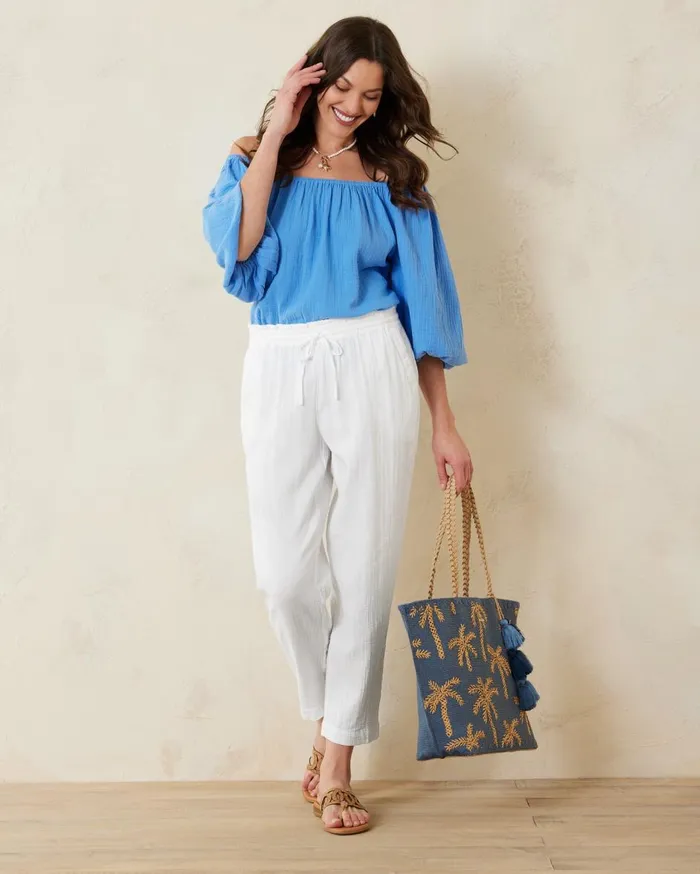Tommy Bahama Kira Cay IslandZone 5Pocket City Pants Black Women Pants and Crops