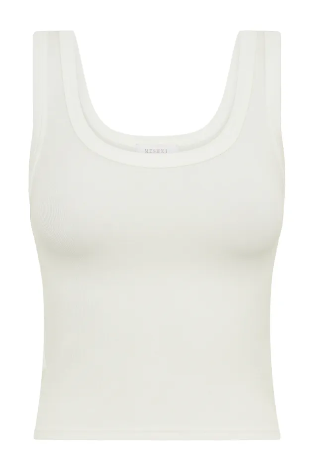 Tops Women Meshki Chandler Modal Tank Top 8211 White