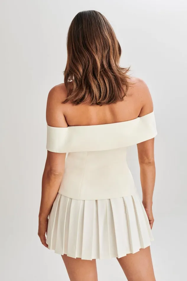 Tops Women Meshki Krista Strapless Suiting Top 8211 Ivory