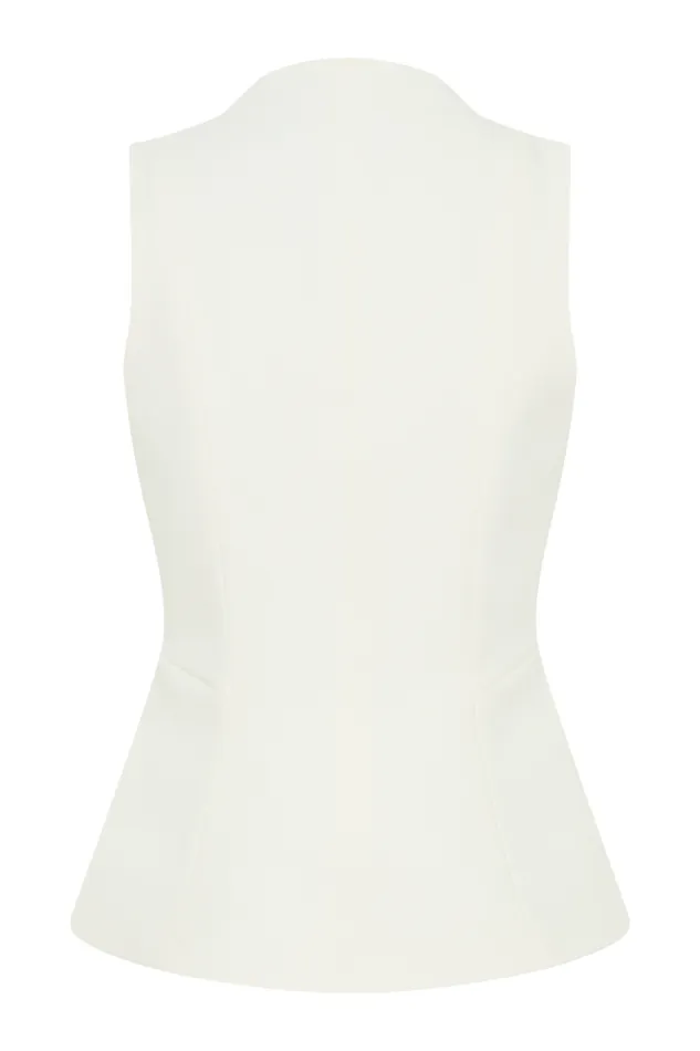 Tops Women Meshki Melinda Structured Vest Top 8211 Ivory