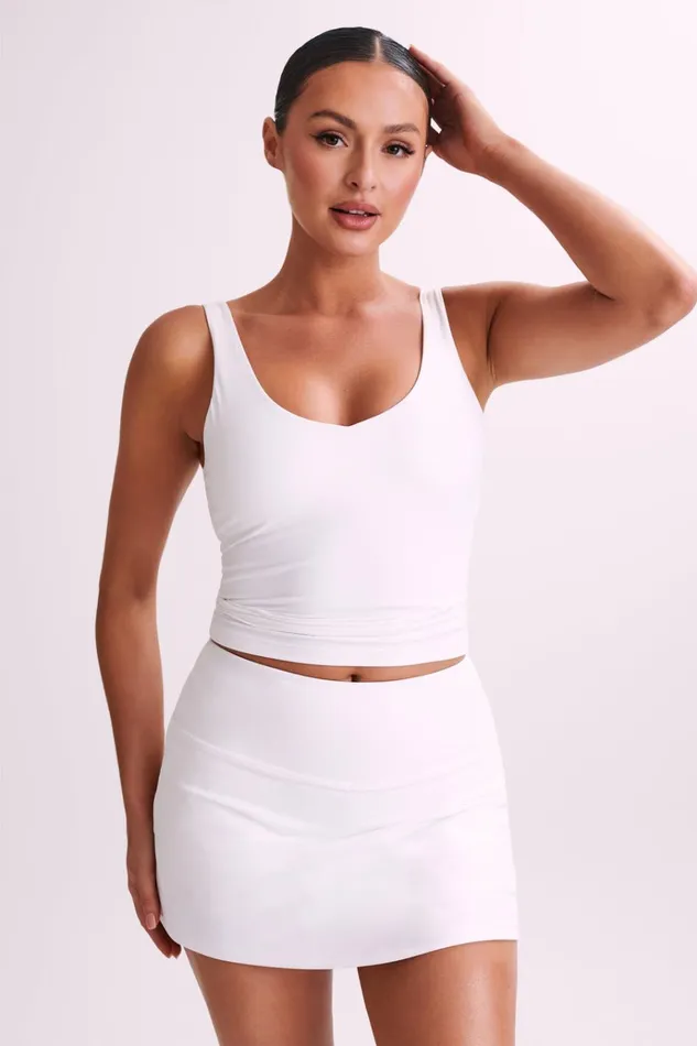 Tops Women Meshki Nadine Yoga Top 8211 White