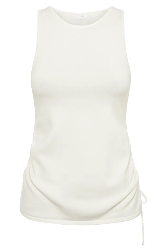 Tops Women Meshki Tristan Ruched Knit Top 8211 Ivory