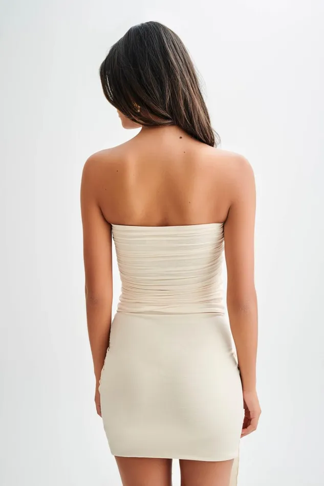 Tops Women Meshki Winslet Strapless Slinky Longline Top With Shell Hardware 8211 Ivory