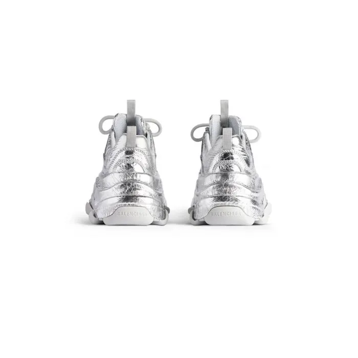 Triple S Sneaker In Silver Men Balenciaga Sneakers