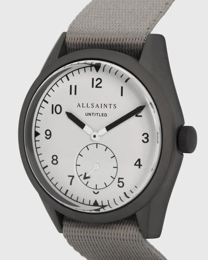 Untitled II Stainless Steel Nylon Watch Grey Men AllSaints Watches