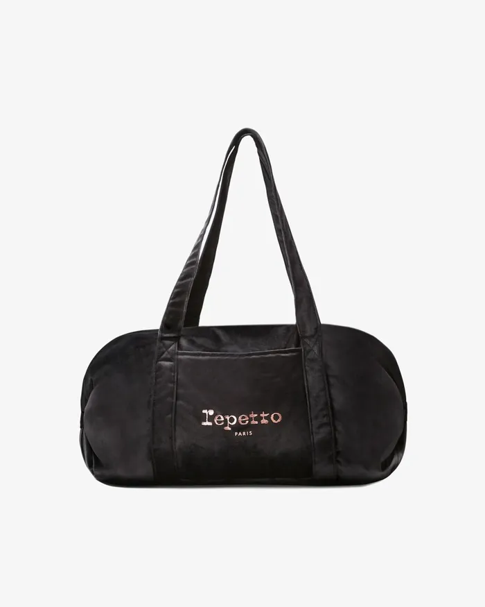 Velvet Duffle Bag Size M Black Women Repetto Dance Bags