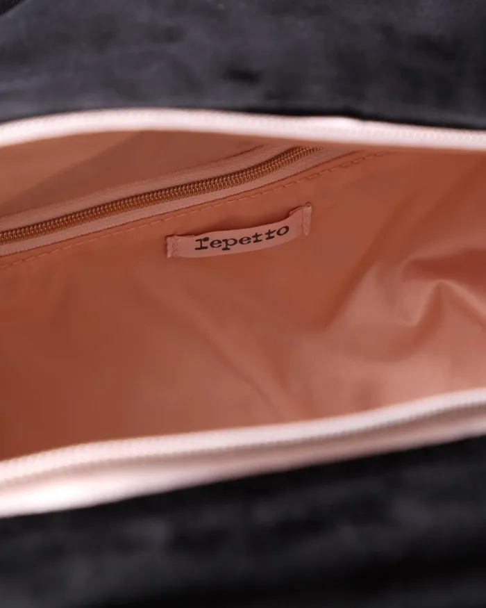 Velvet Duffle Bag Size M Black Women Repetto Dance Bags Velvet Duffle Bag Size M Black Women Repetto Dance Bags