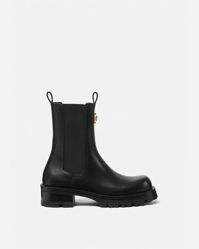 Versace Alia Chelsea Boots Black Women Boots