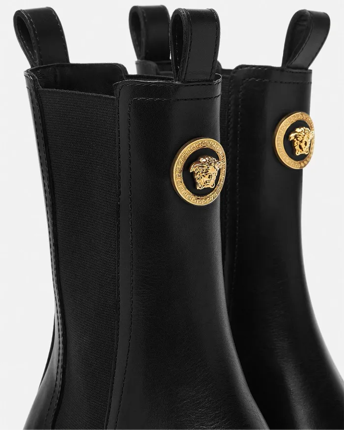 Versace Alia Chelsea Boots Black Women Boots