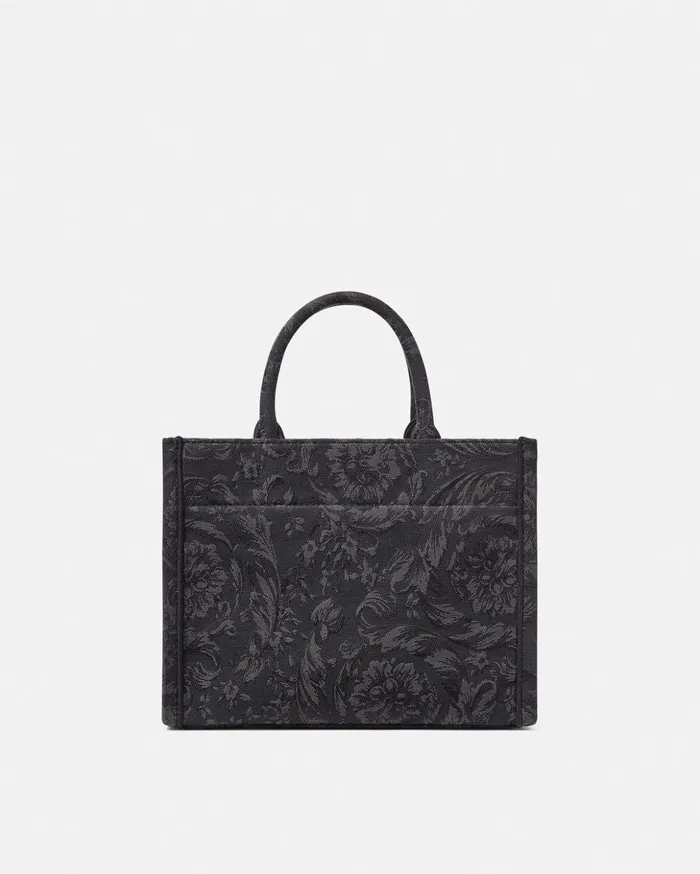 Versace Barocco Athena Small Tote Bag Blackprint Women Athena
