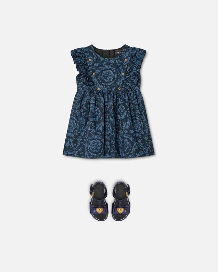 Versace Barocco Baby Dress Blueprint Children Clothing