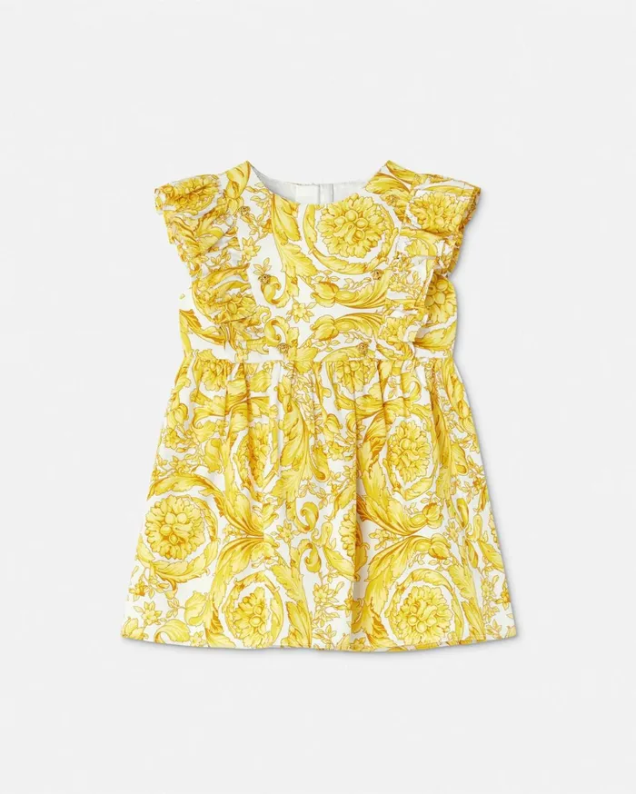 Versace Barocco Baby Dress Print Children Clothing