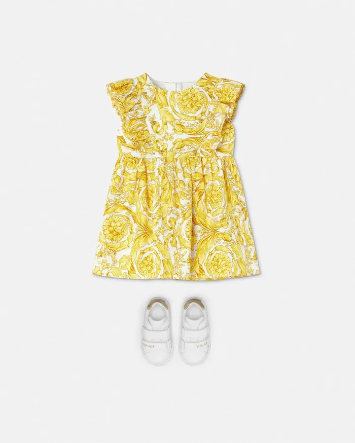 Versace Barocco Baby Dress Print Children Clothing