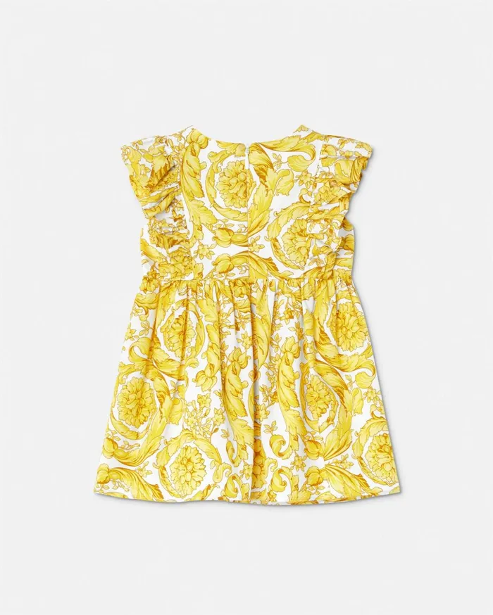 Versace Barocco Baby Dress Print Children Clothing
