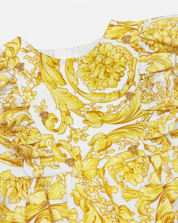 Versace Barocco Baby Dress Print Children Clothing