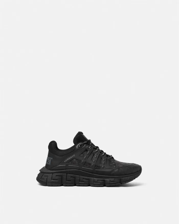 Versace Barocco Jacquard Trigreca Sneakers Black Men Trigreca
