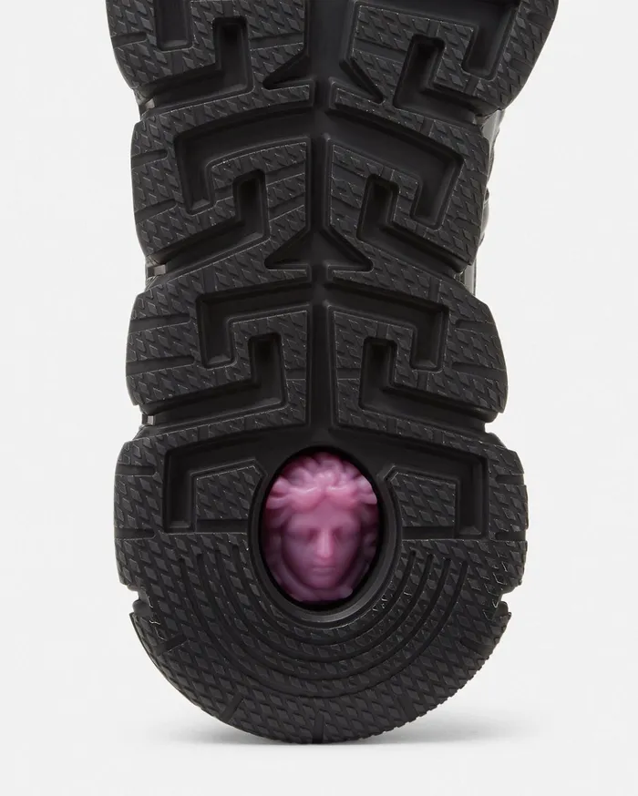 Versace Barocco Jacquard Trigreca Sneakers Black Men Trigreca
