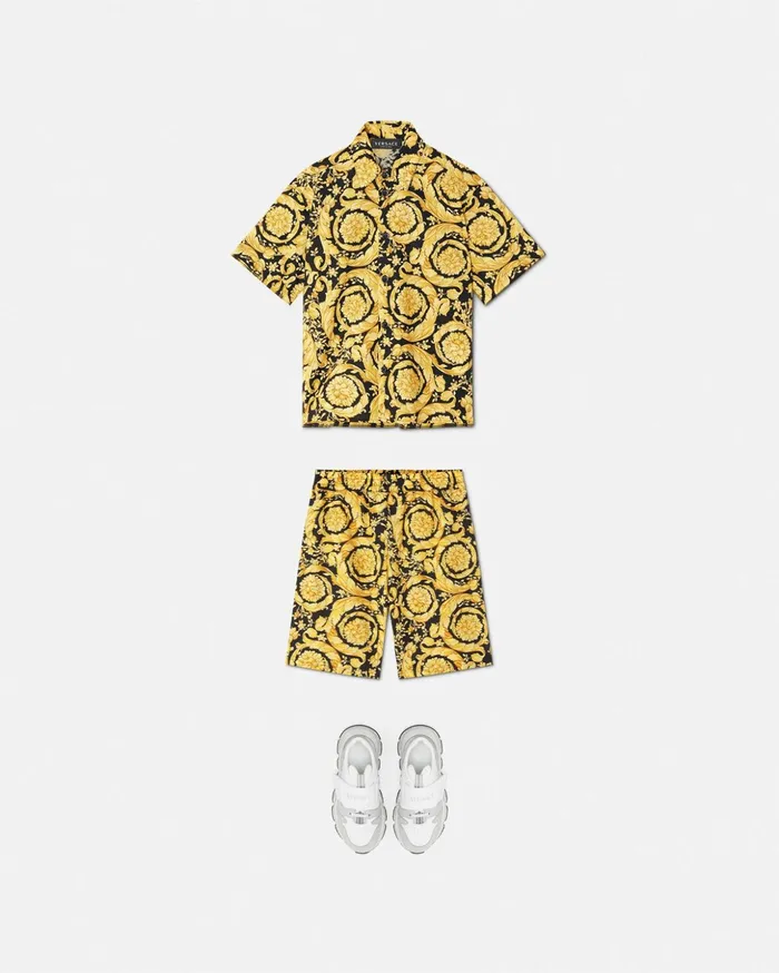 Versace Barocco Kids Shirt Print Children Clothing