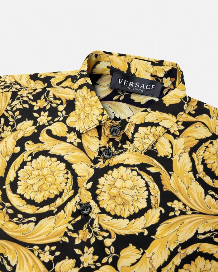 Versace Barocco Kids Shirt Print Children Clothing