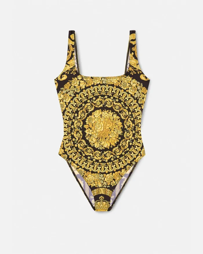 Versace Barocco OnePiece Swimsuit Print Women Swimwear