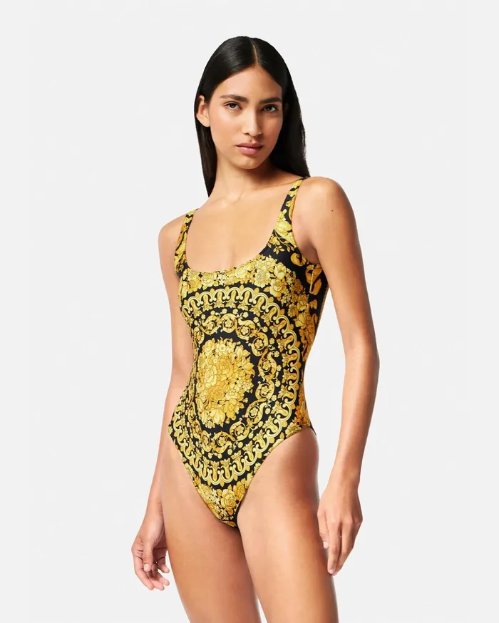 Versace Barocco OnePiece Swimsuit Print Women Swimwear