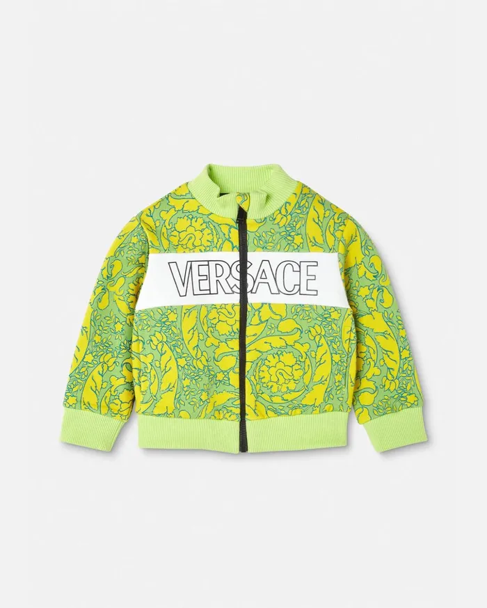 Versace Barocco Silhouette Baby Sweatshirt Print Children Clothing