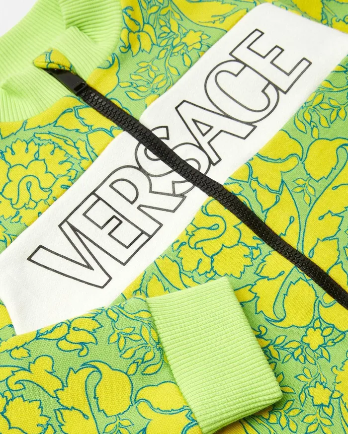 Versace Barocco Silhouette Baby Sweatshirt Print Children Clothing