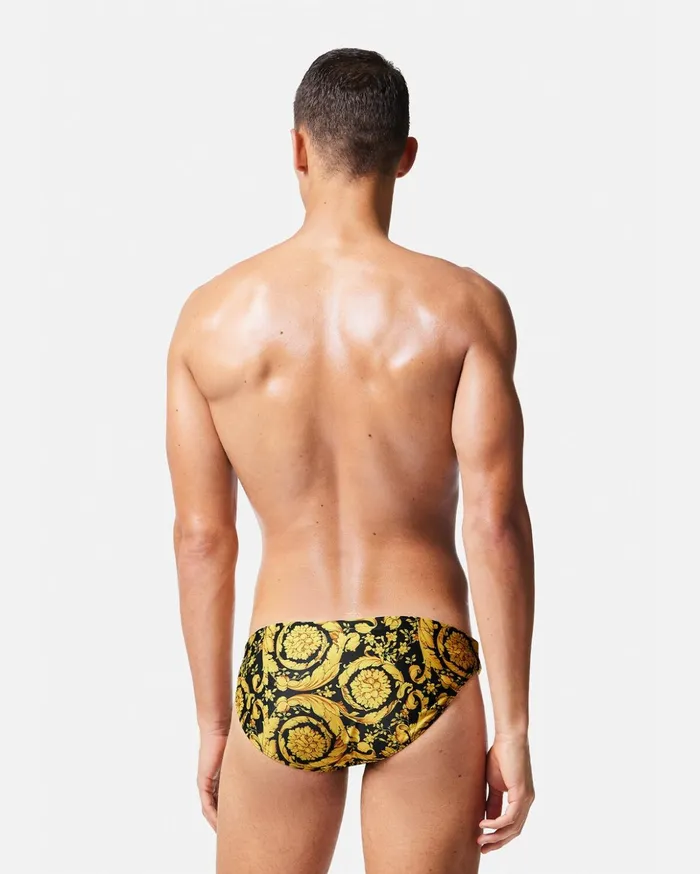 Versace Barocco Swim Briefs Print Men Swimsuits