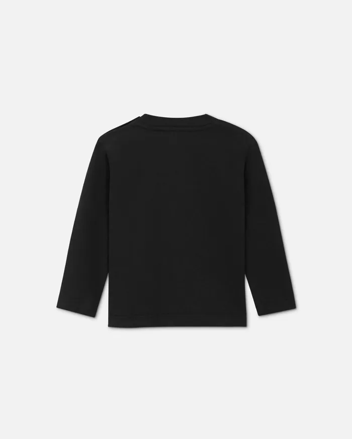 Versace Barocco Versace Logo Baby TShirt Black Children Clothing