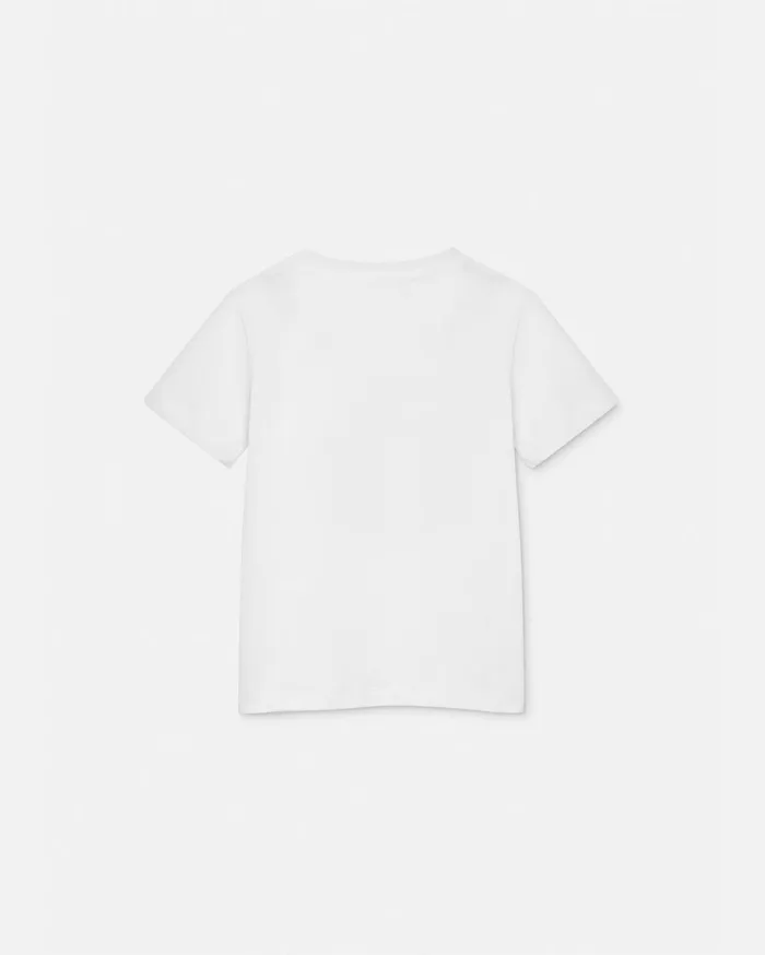 Versace Crystal Medusa Kids TShirt Whiteprint Children Clothing
