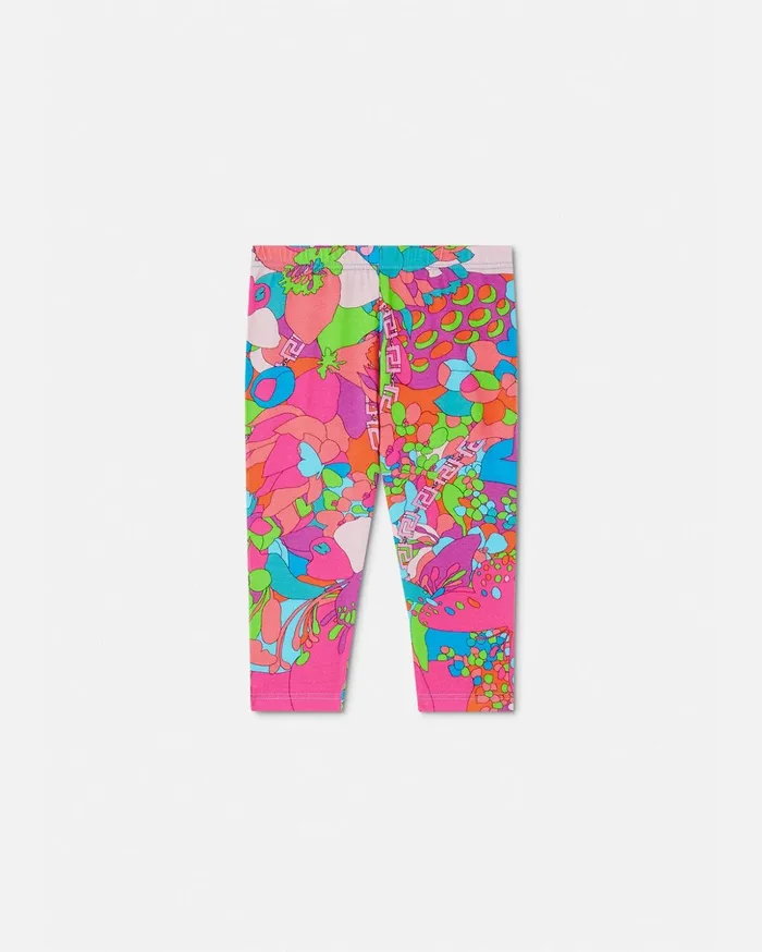Versace Floral Summer Baby Leggings Print Children Clothing