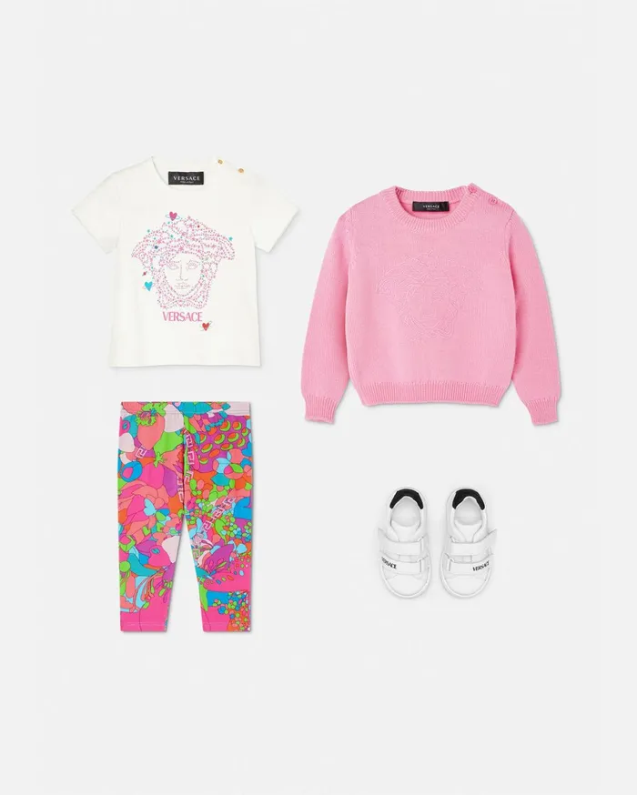 Versace Floral Summer Baby Leggings Print Children Clothing