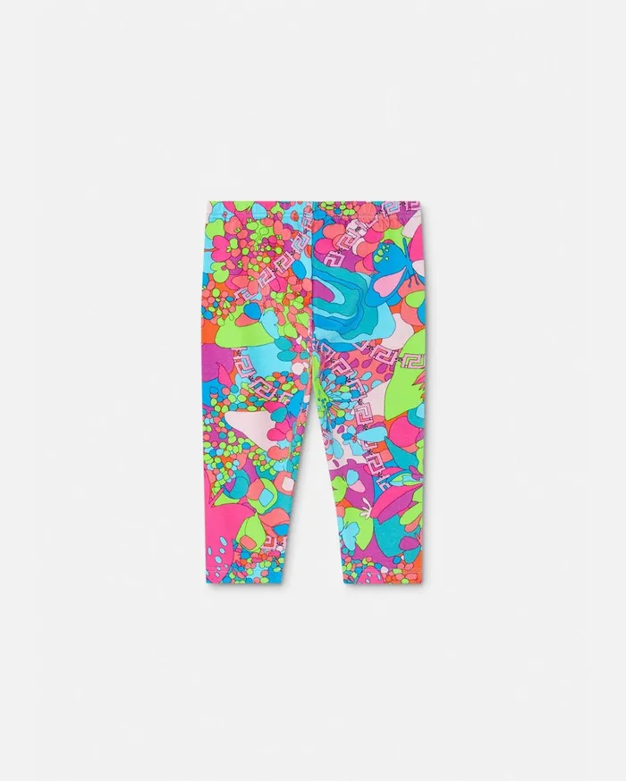 Versace Floral Summer Baby Leggings Print Children Clothing
