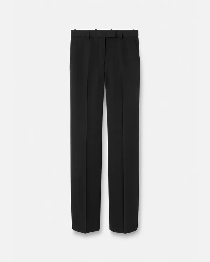 Versace Grain De Poudre Pants Black Women Suits