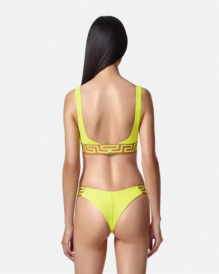 Versace Greca Border Bikini Top 2y810 Women Swimwear