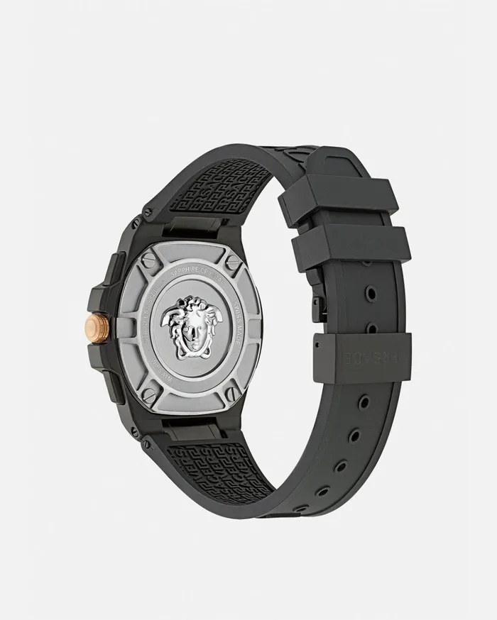 Versace Greca Extreme Chrono Watch Black Men Watches