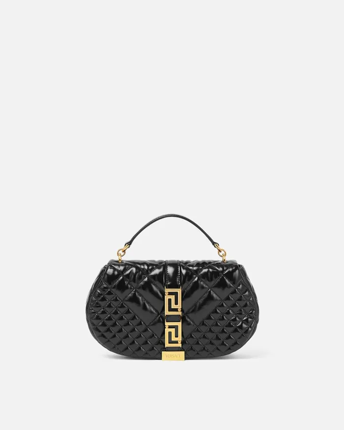 Versace Greca Goddess Shoulder Bag Black Women Greca Goddess