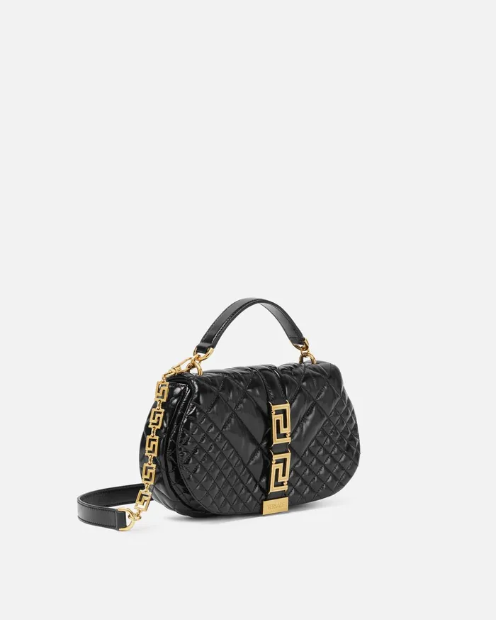 Versace Greca Goddess Shoulder Bag Black Women Greca Goddess