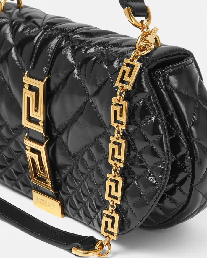 Versace Greca Goddess Shoulder Bag Black Women Greca Goddess