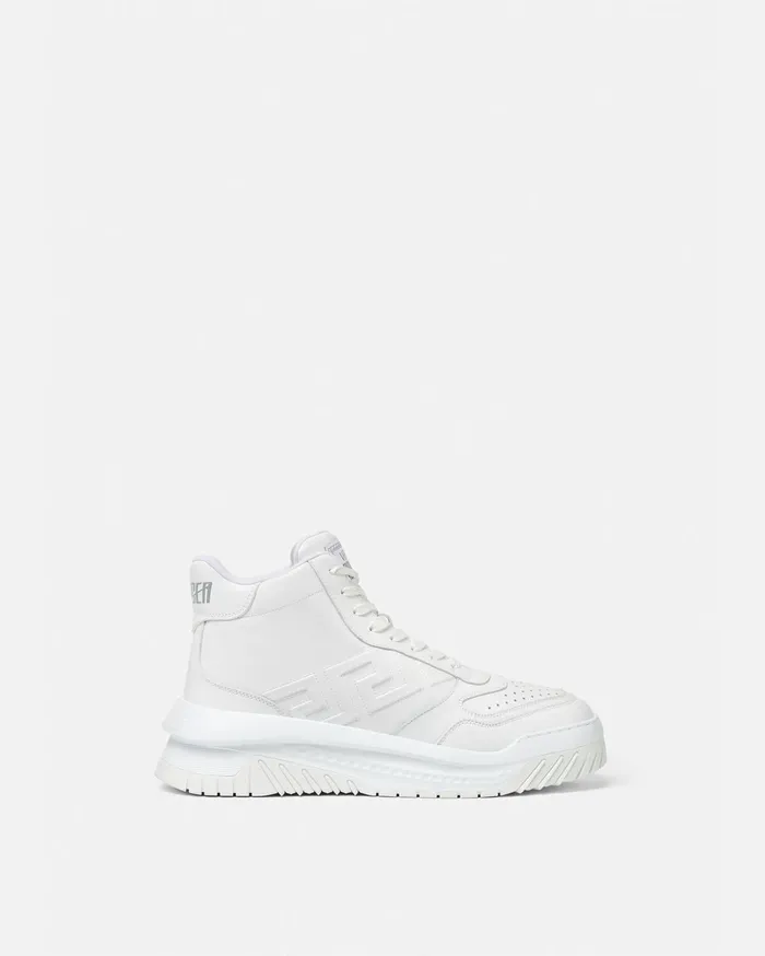 Versace Greca Odissea HighTop Sneakers White Men Sneakers