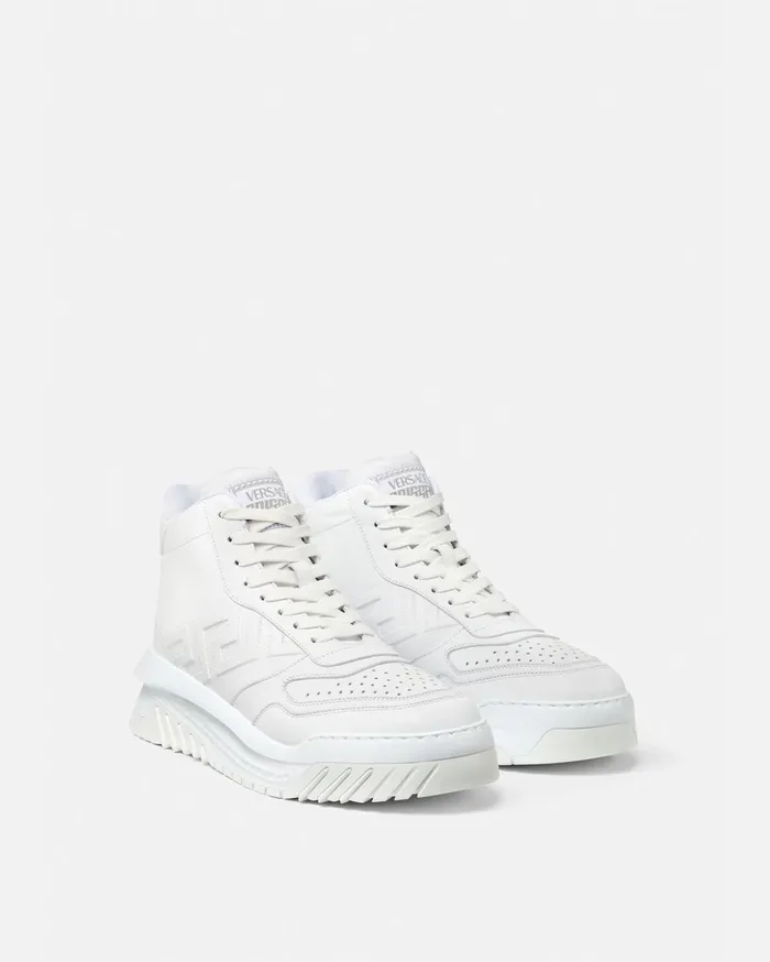 Versace Greca Odissea HighTop Sneakers White Men Sneakers