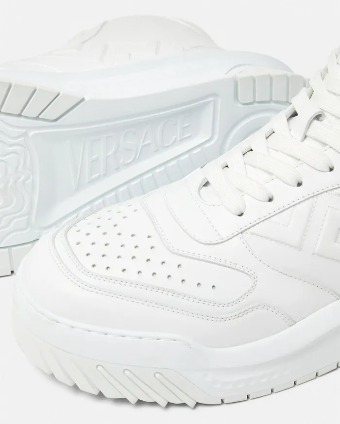Versace Greca Odissea HighTop Sneakers White Men Sneakers