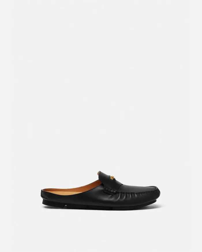 Versace Medusa Biggie Driver Mules Black Men Drivers