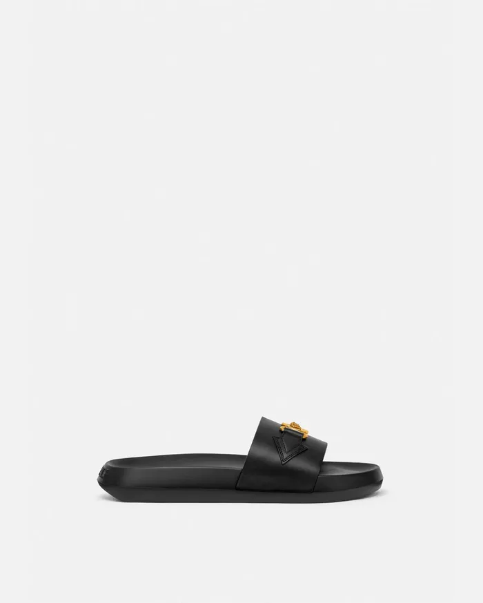 Versace Medusa Biggie Slides Black Men Sandals and Sliders
