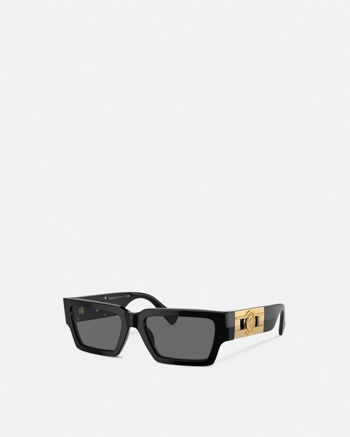 Versace Medusa Deco Sunglasses Black WomenMen Sunglasses
