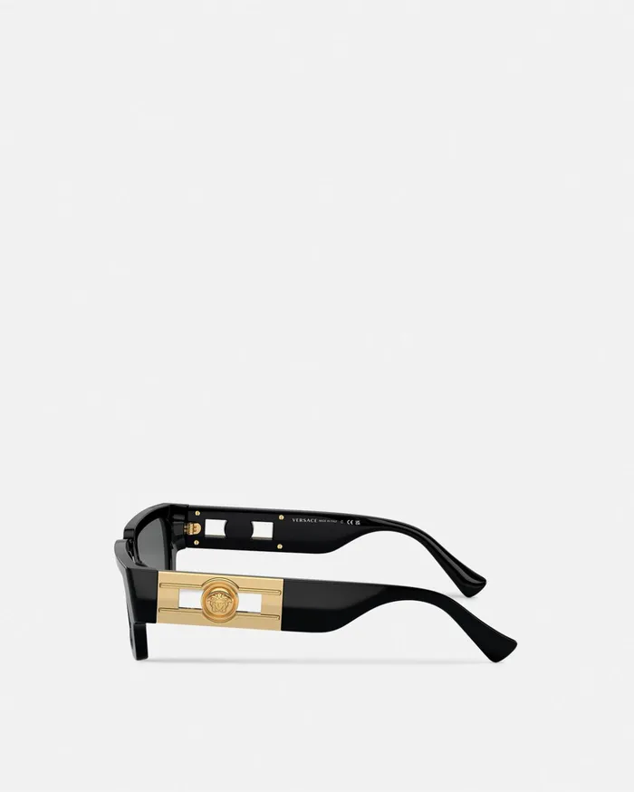 Versace Medusa Deco Sunglasses Black WomenMen Sunglasses